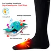 Chaussettes de sport chauffage électrique hiver chaud chauffé hommes femmes thermique chauffe-pieds pour cyclisme Trekking Ski