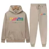 Męskie dresy jesieni marki marki Trapstar Tracksuit Hoodie Sports Sets moda Rainbow Plush Hafdery polar bluzy bluzy 220924