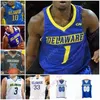 Mitch 2020 Delaware Blue Hens Basketball Jersey NCAA College Nate Darling Ryan Allen Justyn Mutts Kevin Anderson Collin Goss Aleks Novakovich