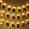 Strings 1m 10 LED Po Star Clip String Lights Home Wedding Birthday Party Decoration Night para pendurar fotos Notas de arte
