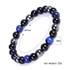 Strand Perlé Bracelets Hématite Oeil De Tigre Noir Onyx Bracelet Pierre Naturelle Bracelet pour Hommes Femmes Bijoux De Mode