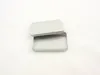 Emballage cadeau 100 pièces en gros argent Rectangle boîte en fer blanc métal sans impression Wen4461