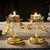 Mum Tutucular Noel Demir Altın Çubuk Tutucu Nordic Barlar Klasik Düğün Modern Velas Decorativas Ev Dekorasyonları ZP50ZT