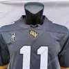 Mitch 2020 New NCAA College UCF Knights maglie 11 Dillon Gabriel maglia da calcio nero bianco taglia gioventù adulto tutto cucito