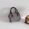 Mochilas de luxo meninas pequenas bolsas de embreagem Houndstooth Crianças xadrez ombro bolsas crossbody bolsas de moeda de moedas adoráveis ​​220924