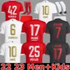 Lewandowskiサッカージャージ22 23 Gravenberch Sane Munich de Ligt Muller Davies Kimmich Football Shirts Men Kid Coman 2022 2023ユニフォームファンプレーヤー
