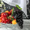 Party Decoration Fake Grapes Bunches Cluster With Silk Leaves Durable Stalks Grape Vines Bundles