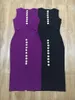 Casual Dresses Wholesale Sexy V Neck Cut Out Black Purple Kne Length Women Summer Bandage Dress 2022 Fashion Evening Party Vestido