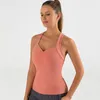 Active Shirts Frauen Close Fit Ärmelloses Fitness Yoga Shirt Einfarbig Geraffte Brust Pads Gym Lauf Top Weibliche Workout Weste