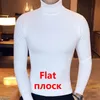 Мужские свитеры зимняя высокая шея густая теплый свитер Turtleneck Brand Slim Fit Pellover Крадьба мужской двойной воротник 220923