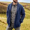 Pulls pour hommes Cardigan hommes automne hiver épais pull tricoté manteaux casual chaud mode hommes # T2G