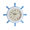 Horloges murales Corloge Fashion suspendue Vintage Silent Living Room Decorations Watch Navigation Rudder Home Decorrines Figurines