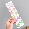 Baby Girls HairClip Color Hair Accessories Cute Fashion Drop Star Shaped Metal Paint Headdress Fixing And Decorating Bangs 20220926 E3