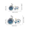 Wall Clocks MEISD Stickers Watch Hanging On The Art Bike Design Clock Silent Bedroom Home Decor Blue Bicycle Horloge