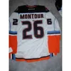 Gla A3740 San Diego Gulls Jersey 21 Wagner 4 Thompson 20 Ritchie 5 Pettersson 15 Sorensen 19 Hults Abbott AHL Maglie da hockey arancione nero bianco