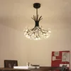 Lampade a sospensione Lampadario moderno nordico con perline di cristallo Moda creativa semplice dente di leone Ristorante / camera da letto / soggiorno ecc