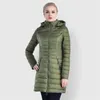 LL Veste à capuche en coton pour femme - Tenue de yoga - Manteau bouffant de couleur unie - Style long - Vêtements d'extérieur d'hiver - Garder au chaud