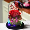 Decorative Flowers Glow Eternal Flower Rose In Flask Wedding Decor For Valentine's Day