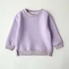 Pull Automne Hiver Bébé Vêtements Chauds Bébé Garçons Chemise À Manches Longues Polaire Fille À Capuche Jumper Enfants Pull Enfants Sweat 220924