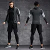 Men's Tracksuits Dry Fit Training Sportswear Set Gym Fitness Compression Sport Suit Jogging Tight Sports Wear Clothes 4XL5XL Oversized Male 220924