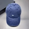Tasarımcı Contton Yıkanmış Beyzbol Şapkası /Kapak Ayarlanabilir Unisex Ball Caps Trucker Hats Moda Aksesuarları