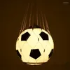 Lampy wiszącej piłka nożna z netto kreatywne E27 LED LED Lights Light