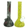 Hookahs 7.4'' Glow in the Dark and Printed Beaker Shape Silicone Hookah Bong