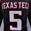 Mitch 2020 neue NCAA Texas Tech TTU-Trikots 5 Patrick Mahomes II College-Football-Trikot, Größe für Jugendliche und Erwachsene