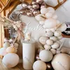 Doubado Bush Kit Nude Boho Decoração Garlad Metal Copper Ballon Arch Casamento Party Globos Baby Shower Balloons Decor