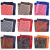Ph37 kleuren luxe 33 cm grote zakdoeken paisley floral polka dot pocket squares microvezel scherm printen hankies hankies