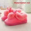 Slippers Autumn Winter Cotton for hom Rabbit Ear Home Indoor Warm Shoes Womens Cute Plus Plush 220926