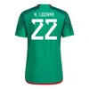 2022 2023 Mexico soccer jerseys player fans version H.LOZANO CHICHARITO RAUL G DOS SANTOS WORLD 22 23 CUP GUARDADO football shirt men kids sets uniform