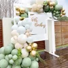 Groene Sliver Balloon Garland Arch Chain Wedding Decoratie Verjaardagsfeestjes Ballonnen voor kinderen Baby Shower Decor