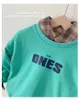 Pullover Ragazzi ragazze maglioni di cotone primavera autunno lettere a contrasto di colore per bambini maglioni bambini bambini ragazzi abbigliamento casual P4 332 220924