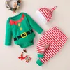 Famille correspondant tenues ZAFILLE 3pcs bébé tenue de Noël costume de l'année bébé fille vêtements pour né mes premiers vêtements de Noël pour bébé garçon 220922