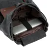 Backpack męski torba na laptopa Travel Vintage College School Torby Unisex Rucksack Wspinaczka