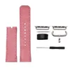 Sublimation Blank Pu Leather Watch Band med Connector för Apple Smart Watch Armband Strap 42/44mm 38/40mm