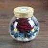 Decorative Flowers Dried Real Led Eternal Rose Wedding Home Decor In Glass Bottle For Valentine's Christmas Mariage Gift Wishing