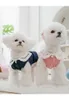 Vêtements pour chiens Patchwork Chemises Vêtements pour animaux de compagnie Vêtements doux Chiens Coton Super Petit Mignon Chihuahua Imprimer Printemps Été Blanc Garçon Mascotas