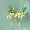 Decorative Flowers Artificial Berry Plant Home Office Decor Wedding Party Centerpiece Fake Grass Flower DIY Bridal Bouquet