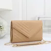 Designers Cosmetic Bags Luxurys Cases Women Ladies Simple Mini One Shoulder Menger Small Square Bag Fashionable Golden Hardware Chain Buckle Five