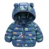 Baby jassen winter down jas pasgeboren babymeisjes jassen jassen jassen jassen kinderen katoen warme capuchon bovenkleding jongens kleding 20220926 e3