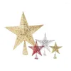 Christmas Decorations Sparkling Tree Topper Hollow Out Star Xmas Decor Party Supplies Decoration 2022