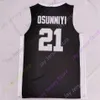 Mitch 2020 New NCAA College St. Bonaventure Bona Bonnies tröjor 21 Osun Osunniyi Basketball Jersey Black All Stitched