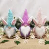 Weihnachtsdekoration FENGRISE Ostern gesichtslose Puppe Kaninchen Frohe Ostern Dekorationen für Zuhause Hase Ostern Partyzubehör Kinder Geschenke DIY Dekor 220926