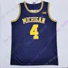 Mitch 2020 Новый NCAA Michigan Wolverines Jerseys 4 Webber College College Jersey Jerse