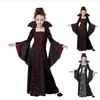 Ocasões especiais Fantasia de Halloween Scarlet Witch para crianças Cosplay Disfraz Mujer Festa de roupas infantis 220922