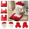 Decorazioni natalizie Toilette Dicembre Babbo Natale Tappetino da bagno Coprisedile Buon arredamento per la casa Noel Natal Goods 220926