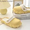 Slippers grappige funky winter winter slippers schoenen voor vrouwen waterdicht eva platform houd warme pluche verwijderbare sok vrouw schoenen 220926