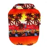 Hundkl￤der sommarkl￤der cool strand hawaiian stil kattskjorta kort ￤rm kokosn￶t tr￤d tryckande litet husdjur chihuahua